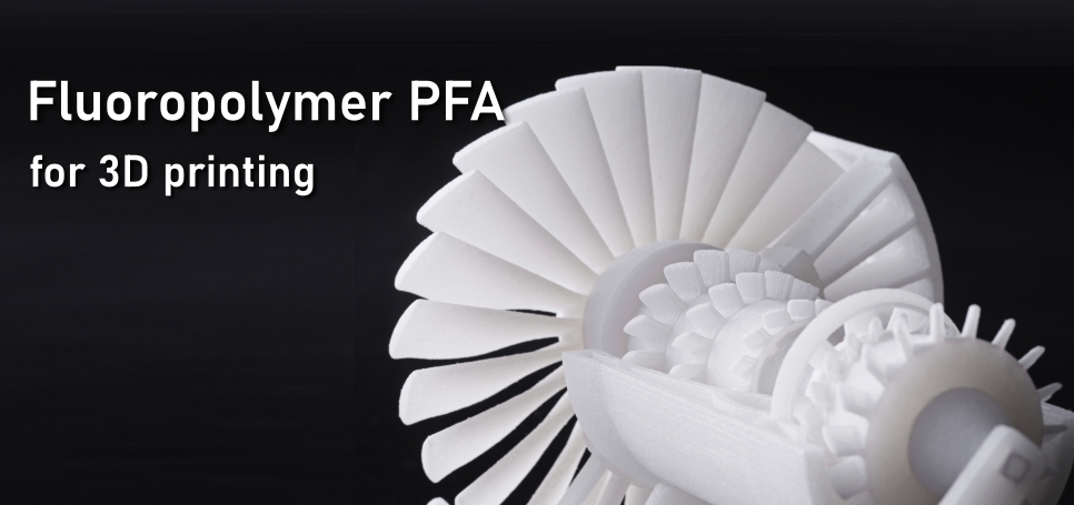 Fluoropolymer PFA for 3d printing